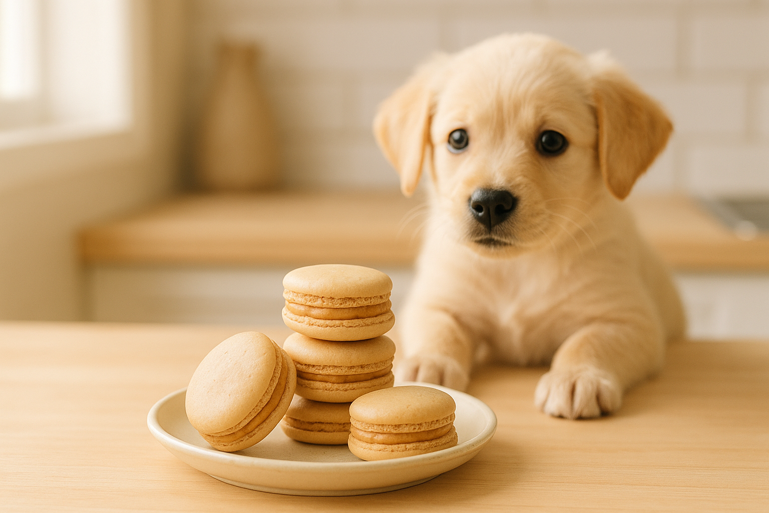 Peanut Butter Dog Macarons (Cute French-Style Treats Your Pup Will Love!)