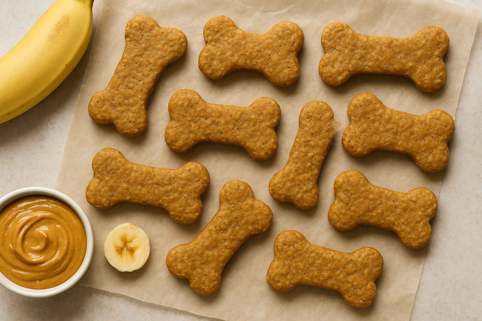 Simple Banana Peanut Butter Dog Treats (4-Ingredient Biscuits Your Pup Will Beg For)
