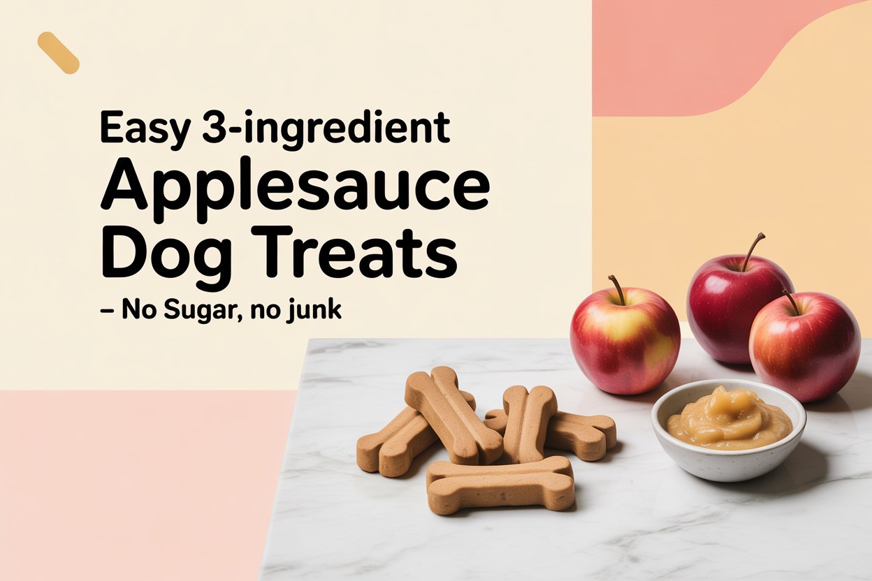 Soft & Simple Applesauce Dog Treats (Easy 3-Ingredient Recipe for Beginners)