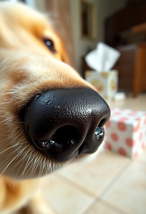 dog runny nose causes